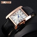 นาฬิกาสายหนัง SKMEI สวยๆ สีดำ ดูดี สวยงาม คลาสสิค