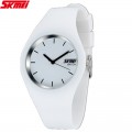 นาฬิกาแฟชั่น SKMEI สีขาว สายยาง สวย น่ารักมากๆ
