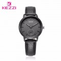 นาฬิกาสายหนัง KEZZI สีดำ สวยดูดี มีสไตล์