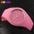 นาฬิกาแฟชั่น SKMEI สีชมพู สายยาง สวย น่ารักมากๆ