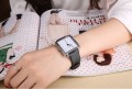 นาฬิกาสายสีดำ จาก Julius หน้าปัดเหลี่ยมสีขาวสวยมาก ดูดีสุดๆ สไตล์เกาหลี