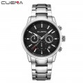 นาฬิกา CUENA หน้าปัดสีดำ สายสีเงิน สวยหรูมาก