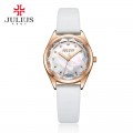 นาฬิกาแบรนด์ Julius สีขาว พื้นหน้าปัดลายมุขสวยมากก