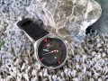 นาฬิกา Mini Focus สายหนังสีดำคุณภาพดี หน้าปัดดำ สวยเท่ห์มาก