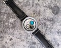 นาฬิกา Ochstin หน้าปัดสีขาว สายหนังแท้สีดำ สวยมีสไตล์มาก