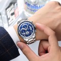 นาฬิกา NIBOSI หน้าปัดสีน้ำเงิน สวยหรู คุณภาพเยี่ยม