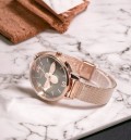 นาฬิกา Daybird สีเทา+พิงค์โกลด์ หน้าปัดสวยมาก ลายนูน 3 มิติ