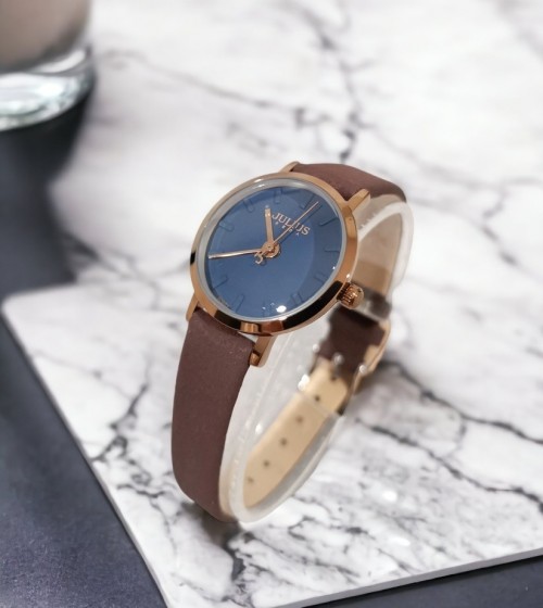 นาฬิกาแบรนด์ Julius สีน้ำเงิน หน้าปัดสวยหรูมาก