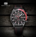 นาฬิกา Mini Focus หน้าปัดสีดำตัดแดง ดีไซน์สปอร์ตสุดๆ
