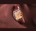นาฬิกาแบรนด์ Julius สายหนังแท้ หน้าปัดน้ำตาล ดีไซน์สวยคลาสสิค