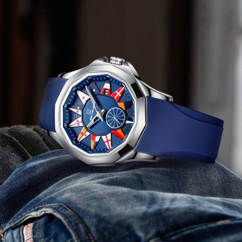 นาฬิกา BEN NEVIS สายยางคุณภาพเยี่ยม เรือนสีน้ำเงินสวยมาก
